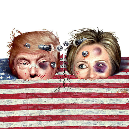 Illustration de Une spéciale Elections américaines 2016