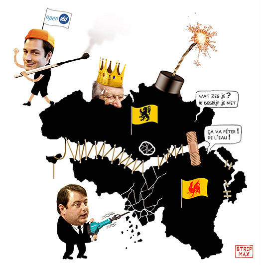 Illustration de Une spéciale Belgique en crise